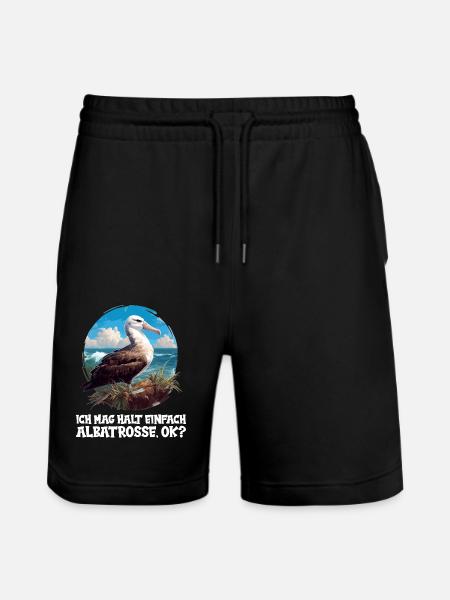 Albatross Albatrosse Albatros - Stanley/Stella Trainer Unisex Organic Jogging Shorts - black