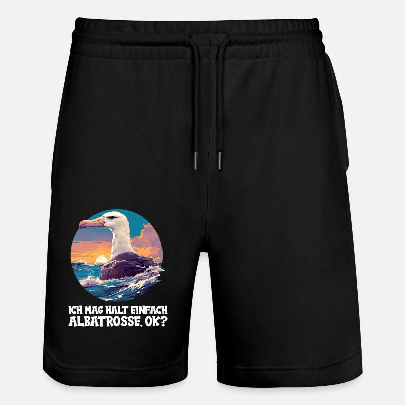 Albatross Albatrosse Albatros - Short de jogging bio TRAINER Stanley/Stella unisexe - noir
