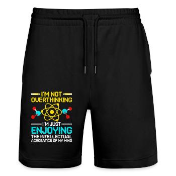 Naturwissenschaftliches Lehramt Lehramt Biologie Chemie P - Stanley/Stella Unisex Bio Joggingshorts Trainer  - Schwarz - Vorne - Nik (191cm) & Marisol (170cm)