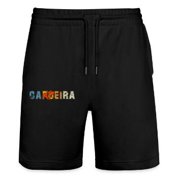 Capoeira - Stanley/Stella Trainer Unisex Organic Jogging Shorts - black - Front - Nik (191cm) & Marisol (170cm)