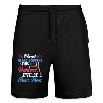 Forget Glass Slippers This Princess Cheerleader - Stanley/Stella Unisex Bio Joggingshorts Trainer  - Schwarz - Vorne - Nik (191cm) & Marisol (170cm)