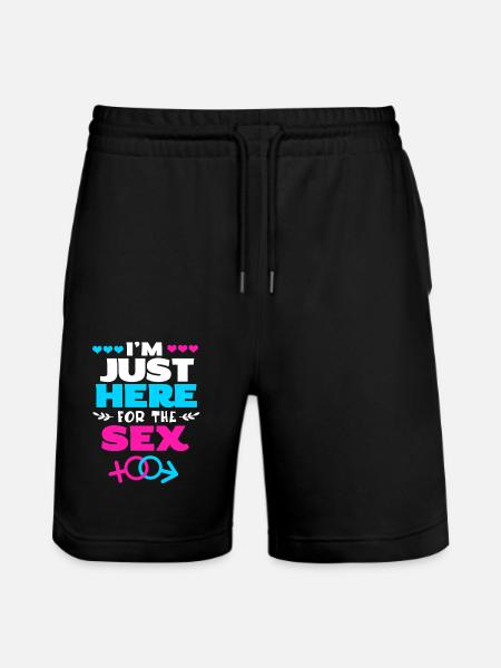 Køn afslører babyshower - Stanley/Stella Trainer økologiske unisex joggingshorts - sort