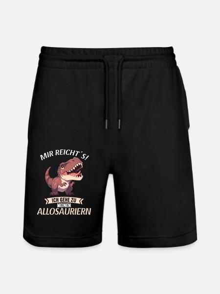 Allosaur Allosaurus - Stanley/Stella Trainer Unisex Organic Jogging Shorts - black