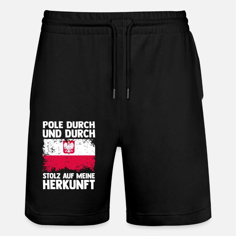 Polonais Pologne - Short de jogging bio TRAINER Stanley/Stella unisexe - noir