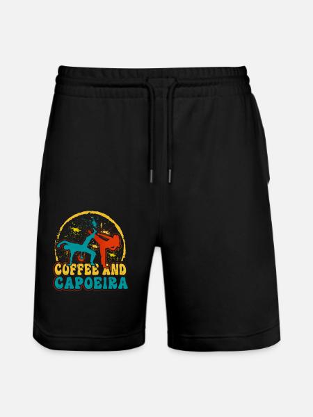 Kaffee und Capoeira - Stanley/Stella Unisex Bio Joggingshorts Trainer  - Schwarz