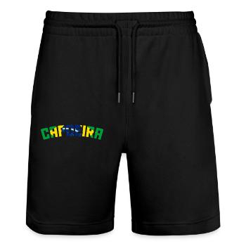 Capoeira - Stanley/Stella Trainer Unisex Organic Jogging Shorts - black - Front - Nik (191cm) & Marisol (170cm)