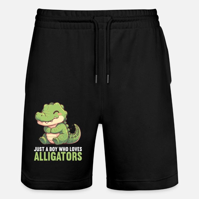 Alligatoren Alligator - Stanley/Stella Unisex Bio Joggingshorts Trainer - Schwarz