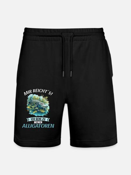 Alligatoren Alligator - Stanley/Stella Trainer Unisex Organic Jogging Shorts - black