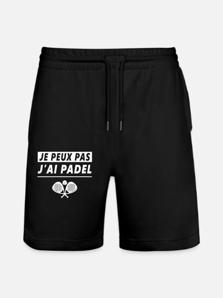 I Can't I Have Padel Padeliste Padel Player - Stanley/Stella Trainer Unisex Organic Jogging Shorts - black