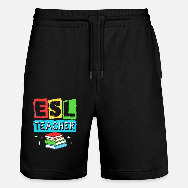 Professeur d’anglais Professeur d’anglais - Short de jogging bio TRAINER Stanley/Stella unisexe - noir