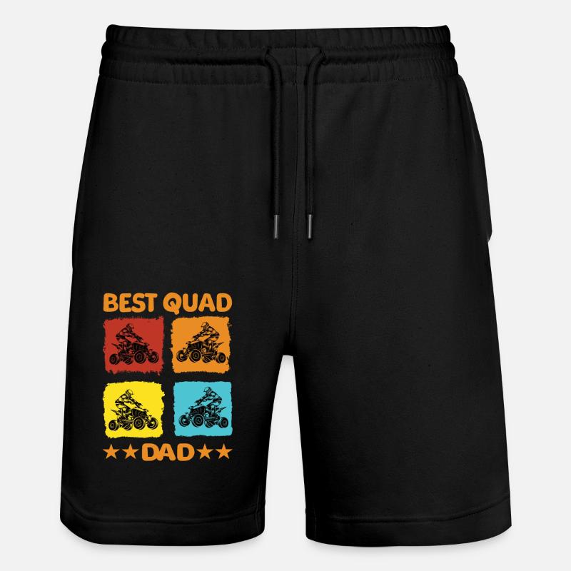 Meilleur père quadruple - Short de jogging bio TRAINER Stanley/Stella unisexe - noir