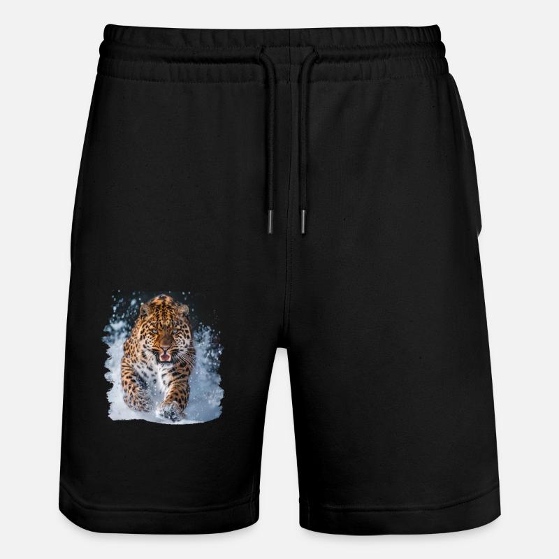 Léopard de l’Amour Amurleoparden Amurleopard - Short de jogging bio TRAINER Stanley/Stella unisexe - noir