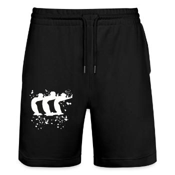 Artistic Swim Team Synchronschwimmen - Stanley/Stella Unisex Bio Joggingshorts Trainer  - Schwarz - Vorne - Nik (191cm) & Marisol (170cm)