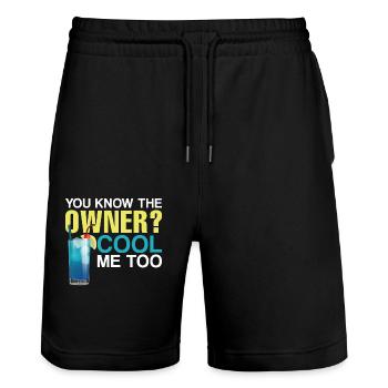 Bartender Mixologist You Know The - Stanley/Stella Trainer Unisex Organic Jogging Shorts - black - Front - Nik (191cm) & Marisol (170cm)