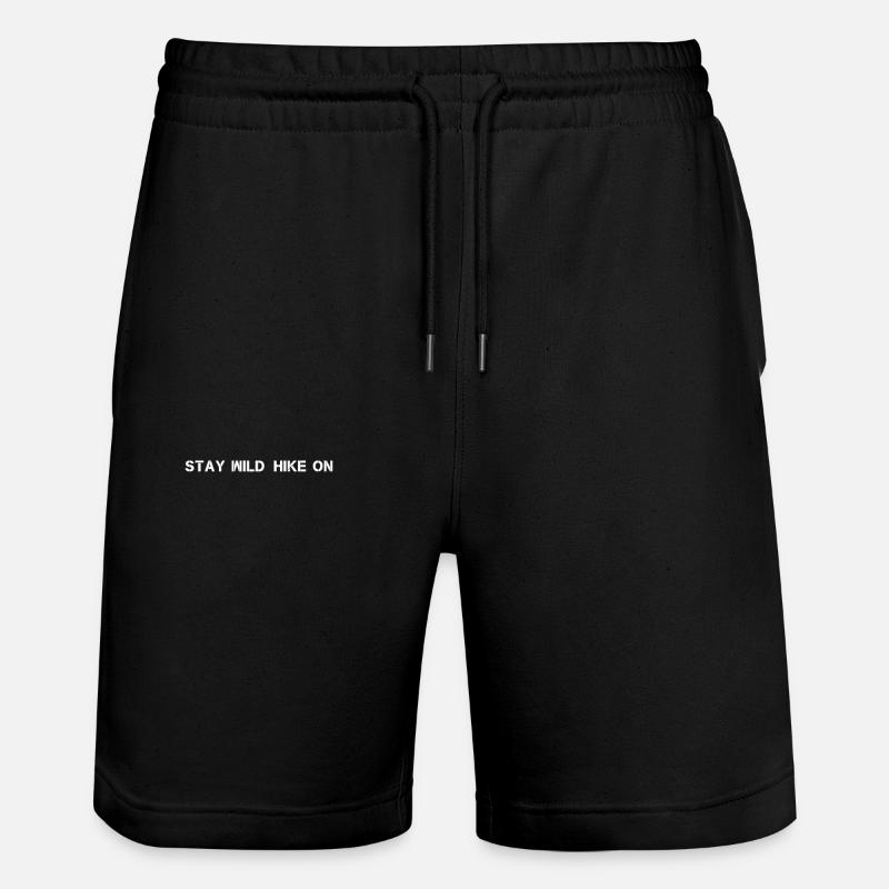 Randonnée - Restez sauvage, randonnez - Short de jogging bio TRAINER Stanley/Stella unisexe - noir