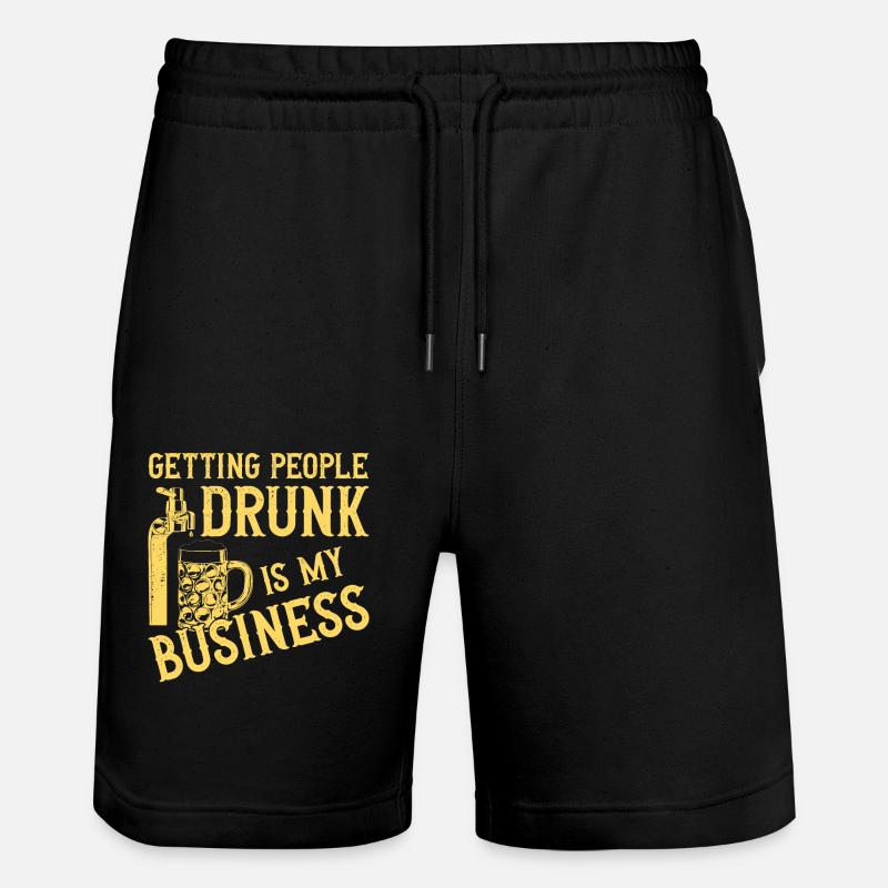 Bartender Mixologist Getting - Stanley/Stella Unisex Bio Joggingshorts Trainer  - Schwarz