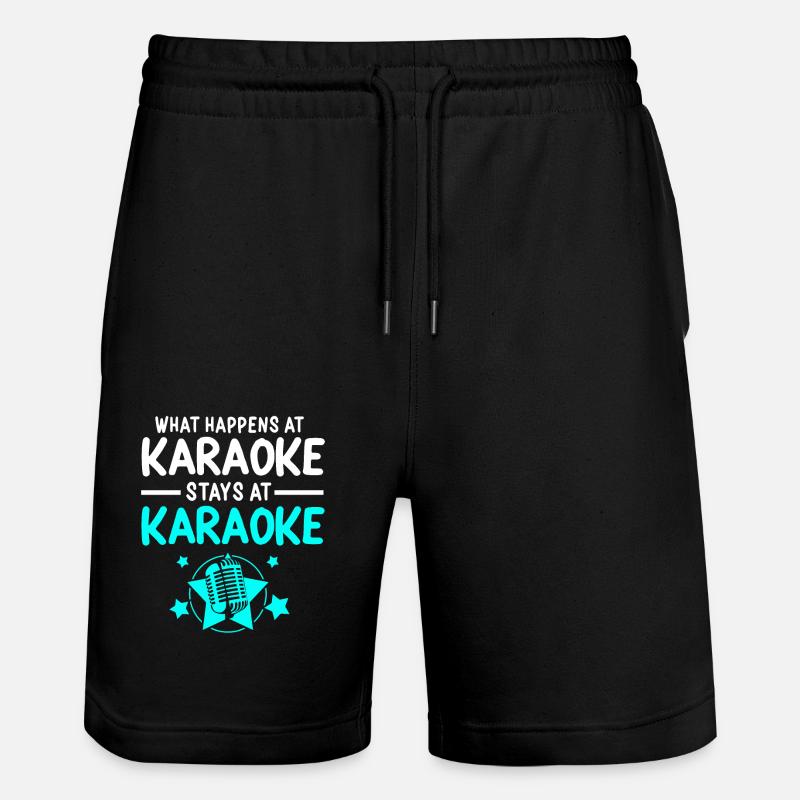 Karaoke - Stanley/Stella Unisex Bio Joggingshorts Trainer  - Schwarz