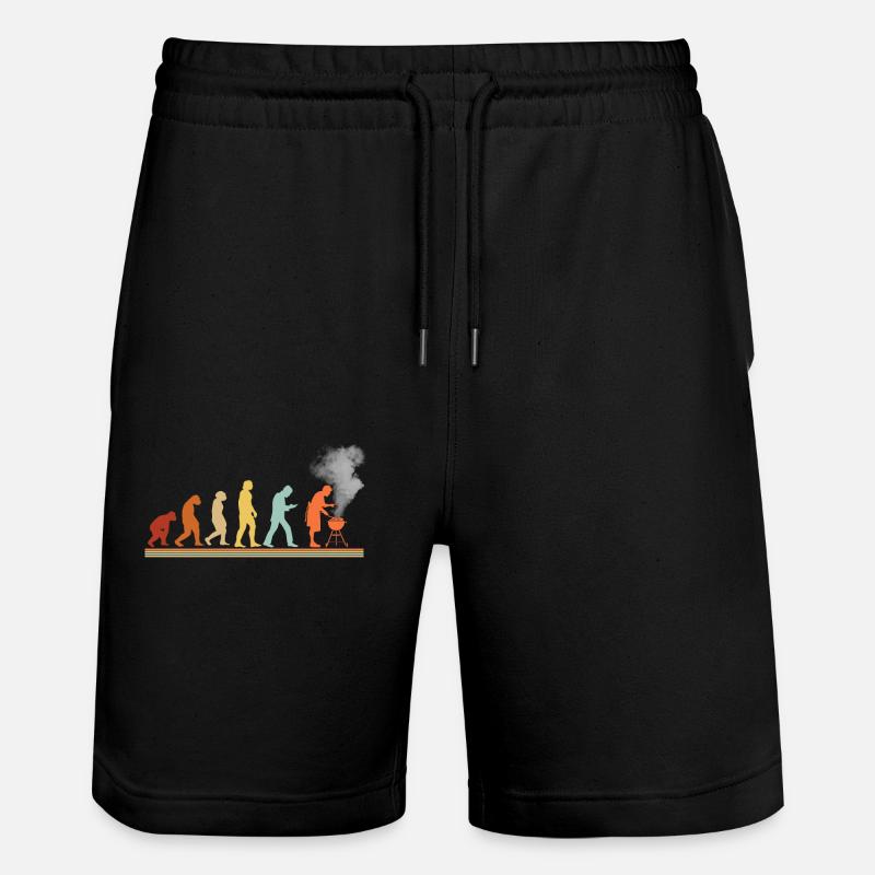 BBQ Barbecue Evolution grillen Barbecue-Grill - Stanley/Stella Unisex Bio Joggingshorts Trainer - Schwarz