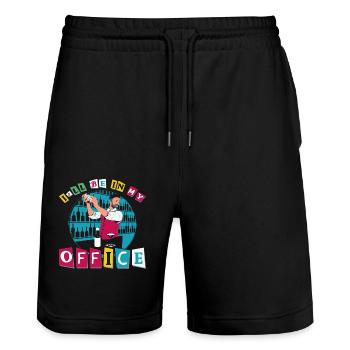Bartender Mixologist I'll Be In My - Stanley/Stella Unisex Bio Joggingshorts Trainer  - Schwarz - Vorne - Nik (191cm) & Marisol (170cm)