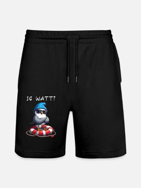 Hamborg Hamborg Måge Vadehavet Sjovt - Stanley/Stella Trainer økologiske unisex joggingshorts - sort