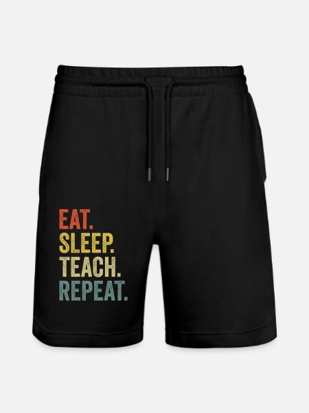 teacher statement - Stanley/Stella Trainer Unisex Organic Jogging Shorts - black