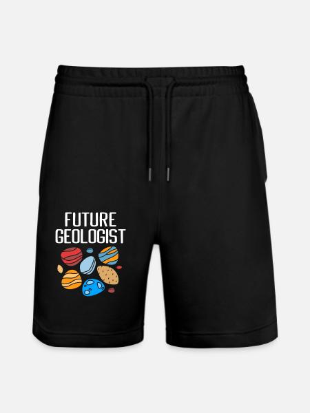 Geologist Geology - Stanley/Stella Trainer Unisex Organic Jogging Shorts - black