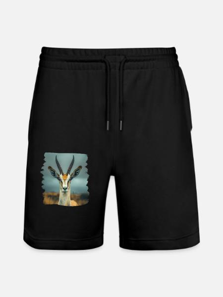Antelope Antilopen Antilope - Stanley/Stella Trainer Unisex Organic Jogging Shorts - black