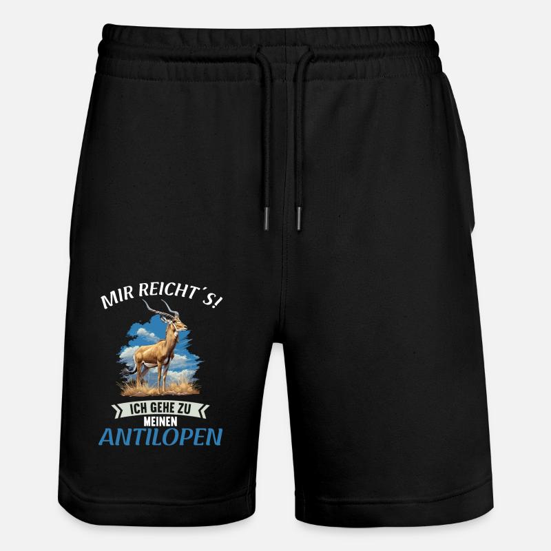 Antilope antilope antilope ouverte - Short de jogging bio TRAINER Stanley/Stella unisexe - noir