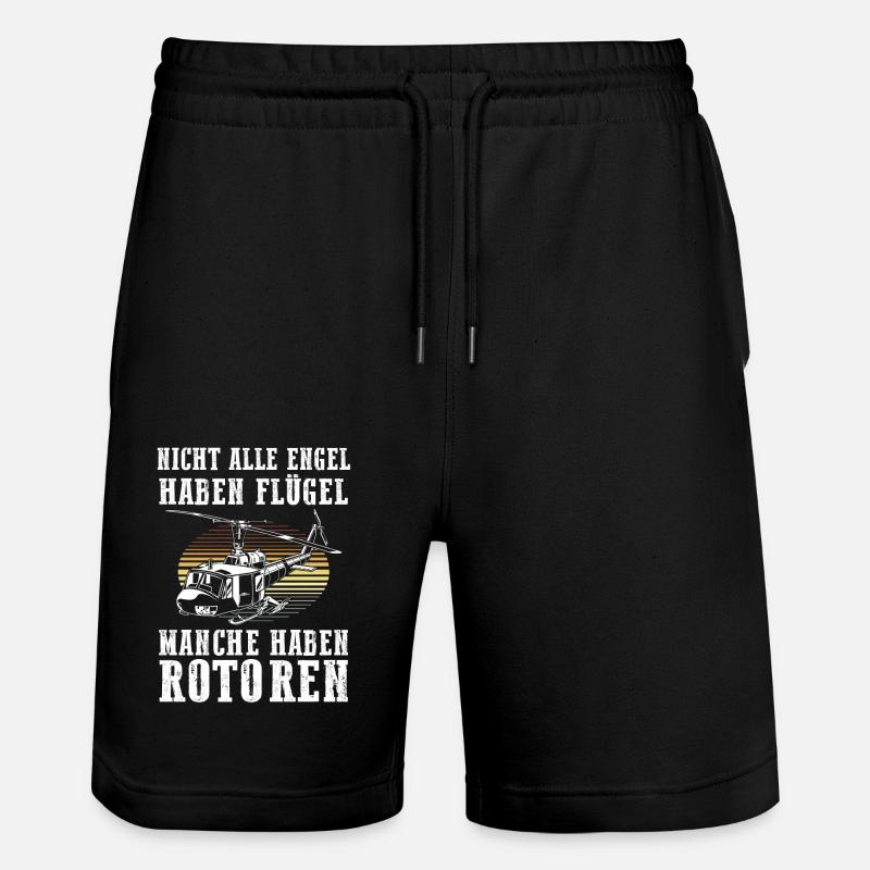Pilote Hélicoptère Hélicoptère - Short de jogging bio TRAINER Stanley/Stella unisexe - noir