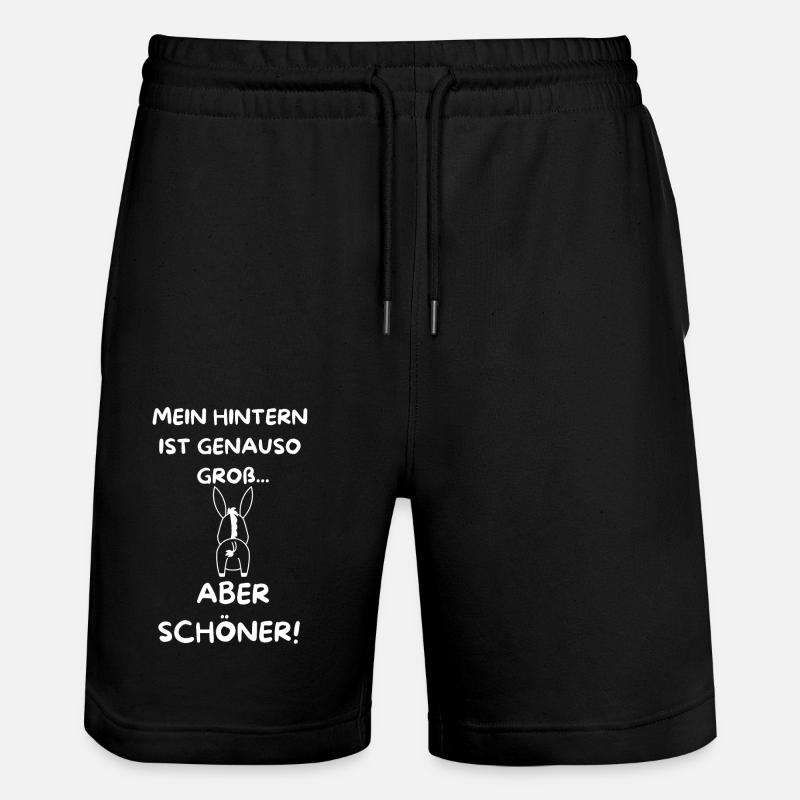 My butt is beautiful - Stanley/Stella Trainer Unisex Organic Jogging Shorts - black