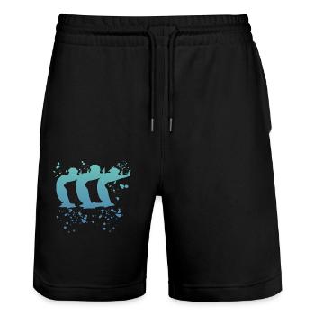 Artistic Swim Team Synchronschwimmen - Stanley/Stella Unisex Bio Joggingshorts Trainer  - Schwarz - Vorne - Nik (191cm) & Marisol (170cm)