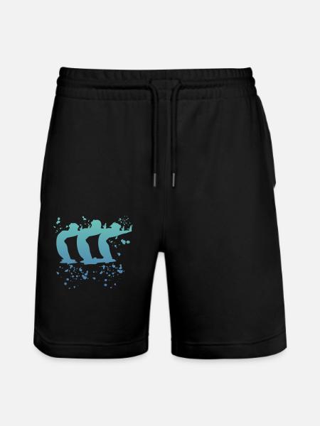Artistic Swim Team Synchronized Swimming - Stanley/Stella Trainer Unisex Organic Jogging Shorts - black