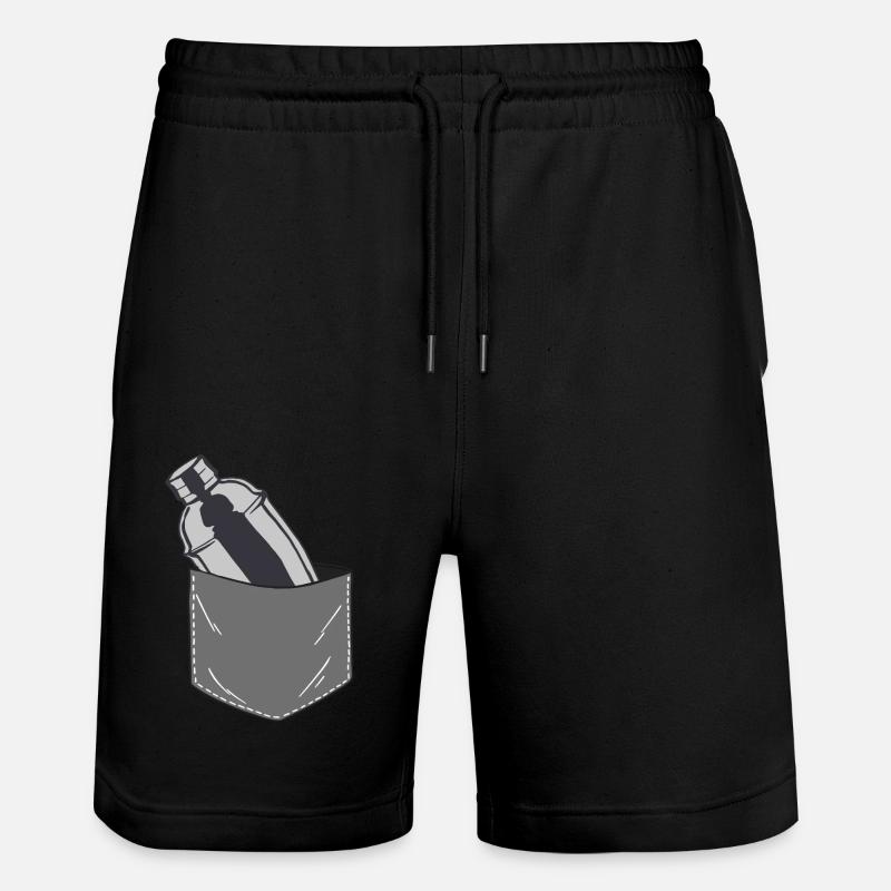 Barman Mixologue Pocket - Short de jogging bio TRAINER Stanley/Stella unisexe - noir