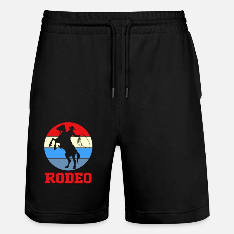 Rodeo - Stanley/Stella Unisex Bio Joggingshorts Trainer  - Schwarz