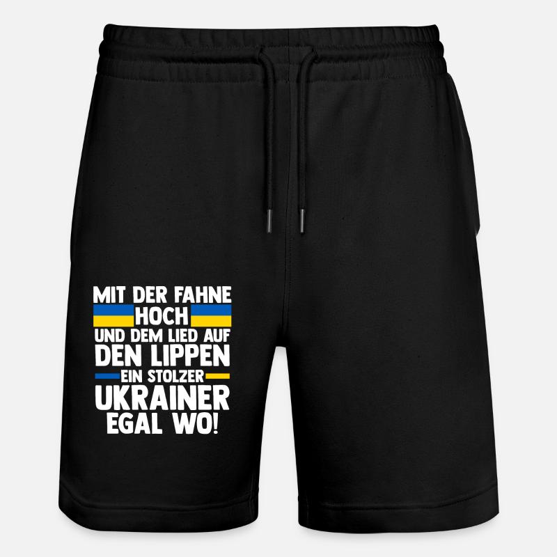 Ukrainiens Ukraine - Short de jogging bio TRAINER Stanley/Stella unisexe - noir