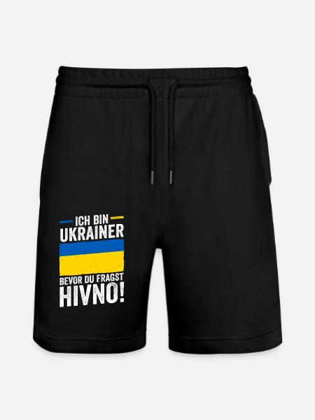 Ukrainians Ukraine - Stanley/Stella Trainer Unisex Organic Jogging Shorts - black