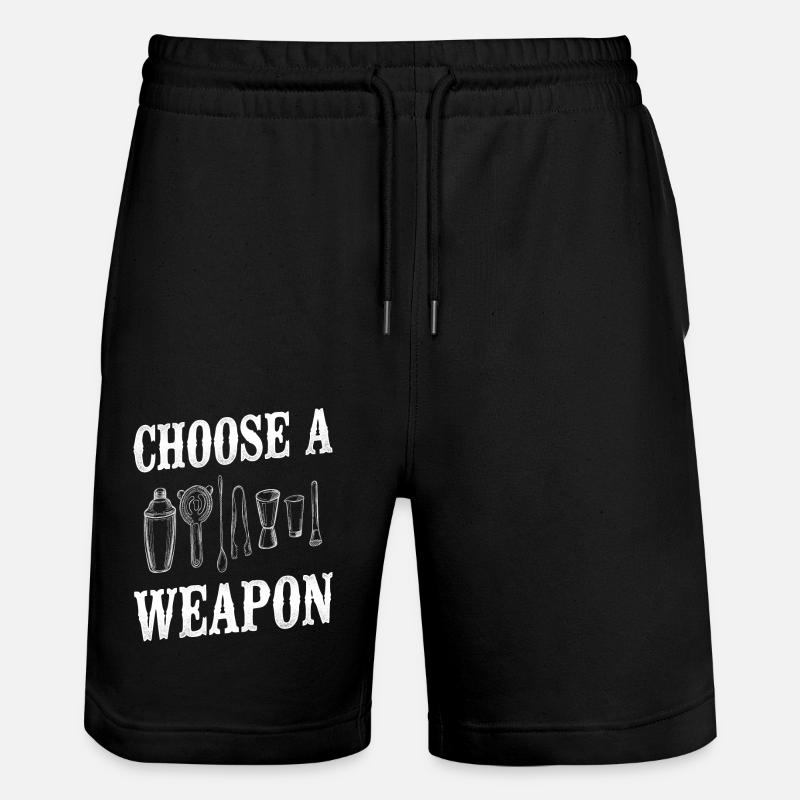 Barman Mixologue Choisissez un - Short de jogging bio TRAINER Stanley/Stella unisexe - noir