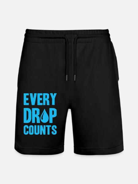 Regenwassertank - Regenwasser sammeln - Stanley/Stella Unisex Bio Joggingshorts Trainer  - Schwarz
