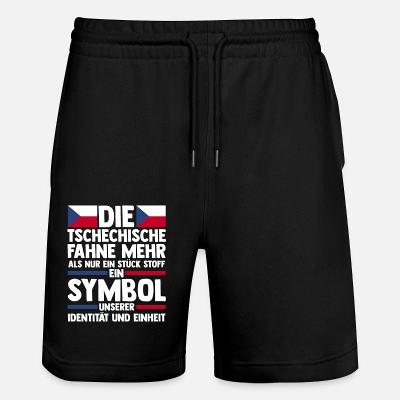 Tschechen Tschechisch Tschechien - Stanley/Stella Unisex Bio Joggingshorts Trainer  - Schwarz