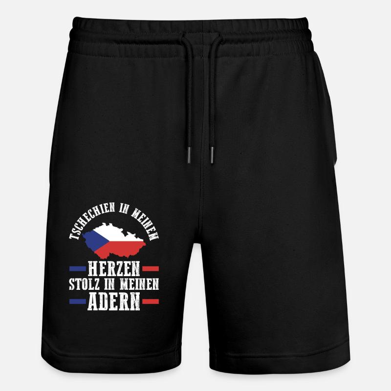 Tchèques République tchèque - Short de jogging bio TRAINER Stanley/Stella unisexe - noir