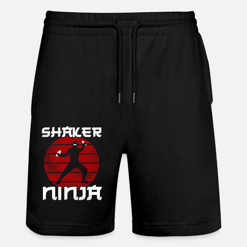 Barman Mixologue Ninja Shaker - Short de jogging bio TRAINER Stanley/Stella unisexe - noir