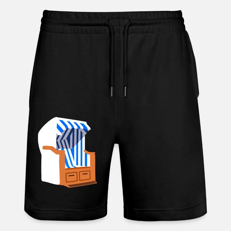 Chaise de plage - Short de jogging bio TRAINER Stanley/Stella unisexe - noir