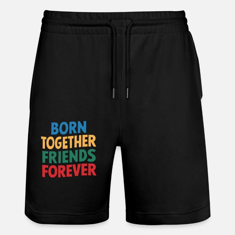 Nés ensemble, amis pour toujours - Short de jogging bio TRAINER Stanley/Stella unisexe - noir