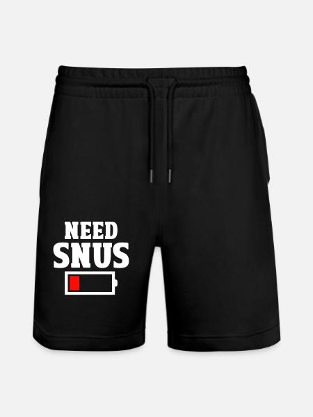 Snus - Stanley/Stella Trainer Unisex Organic Jogging Shorts - black