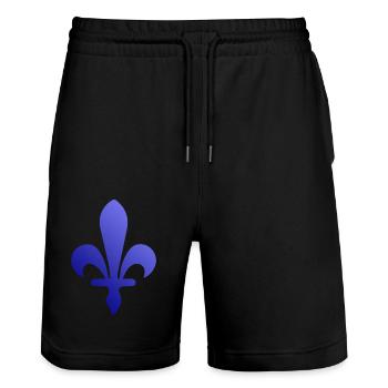 Chemise Bosna drapeau de la Bosnie – Bosniaque parfaite - Short de jogging bio TRAINER Stanley/Stella unisexe - noir - Devant - Nik (191cm) & Marisol (170cm)
