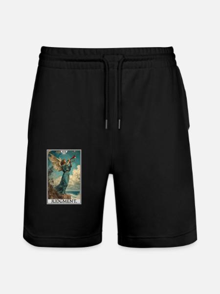 Tarotkarten Tarotkarte 20 Judgment Gericht - Stanley/Stella Unisex Bio Joggingshorts Trainer  - Schwarz
