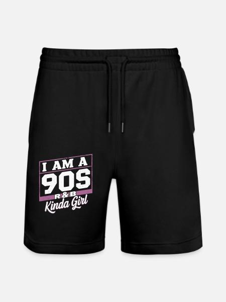 I'm a 90s R&B Kinda Girl - Stanley/Stella Trainer Unisex Organic Jogging Shorts - black