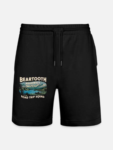 Beartooth Highway Road Trip Squad - Stanley/Stella Unisex Bio Joggingshorts Trainer  - Schwarz