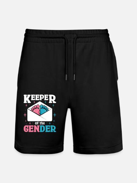 Keeper of the gender - Stanley/Stella Trainer Unisex Organic Jogging Shorts - black