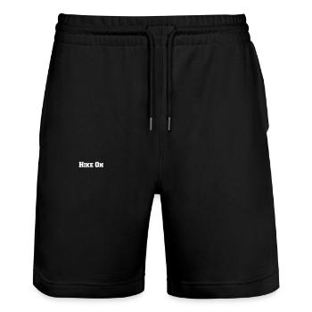 Hiking - Hike On - Stanley/Stella Trainer Unisex Organic Jogging Shorts - black - Front - Nik (191cm) & Marisol (170cm)